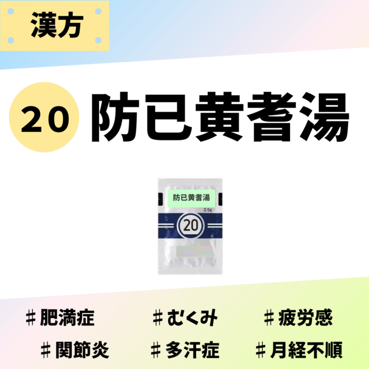 防已黄耆湯｜処方箋なし市販で買える漢方薬の画像